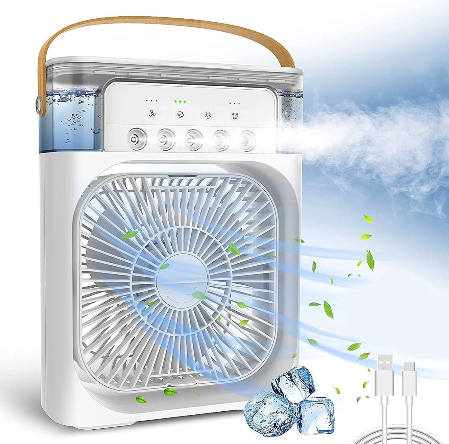 Ventilador humidificador aire frio. (JE)